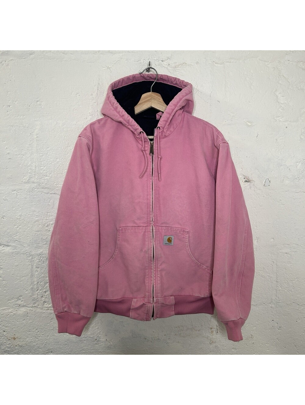 Y2K Carhartt Quilted Hooded Active Jacket “Pink Rose” WJ130